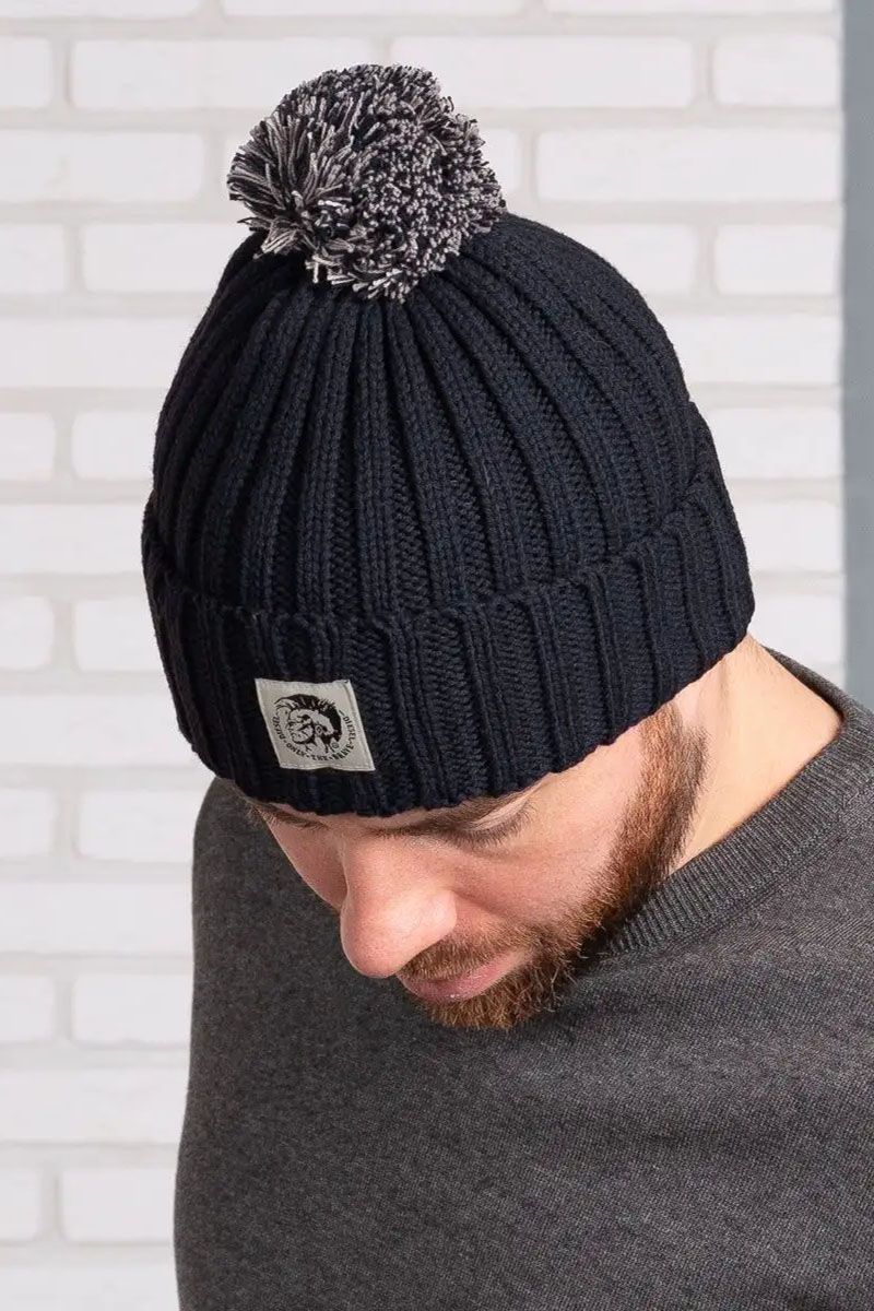 Diesel Шапка logo-patch - Navy