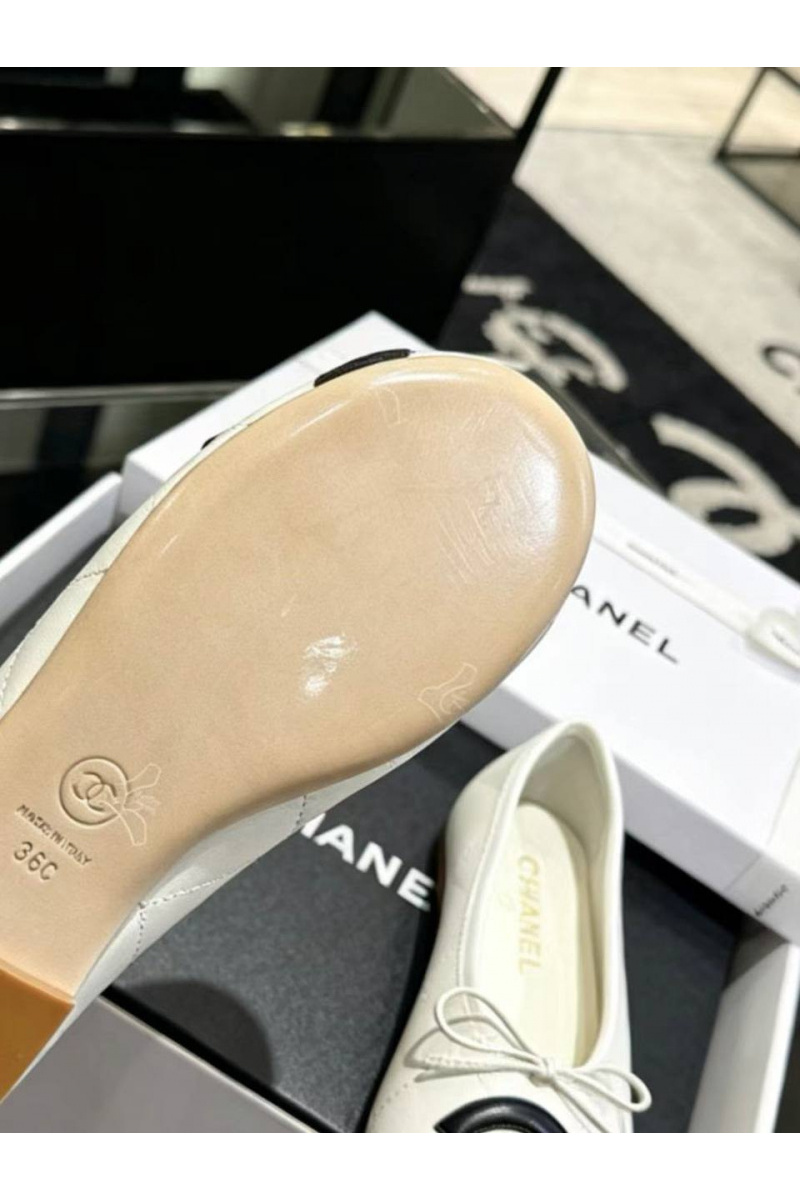 Chаnеl Женские кожаные балетки Ballerines premium