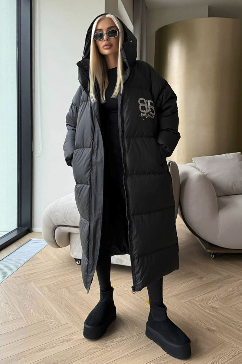 Balenciaga Женская пуховая куртка Premium - Black