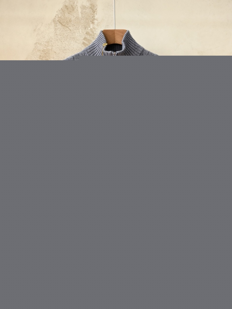 Loro Piana Кашемировый свитер Premium zip-neck - Grey
