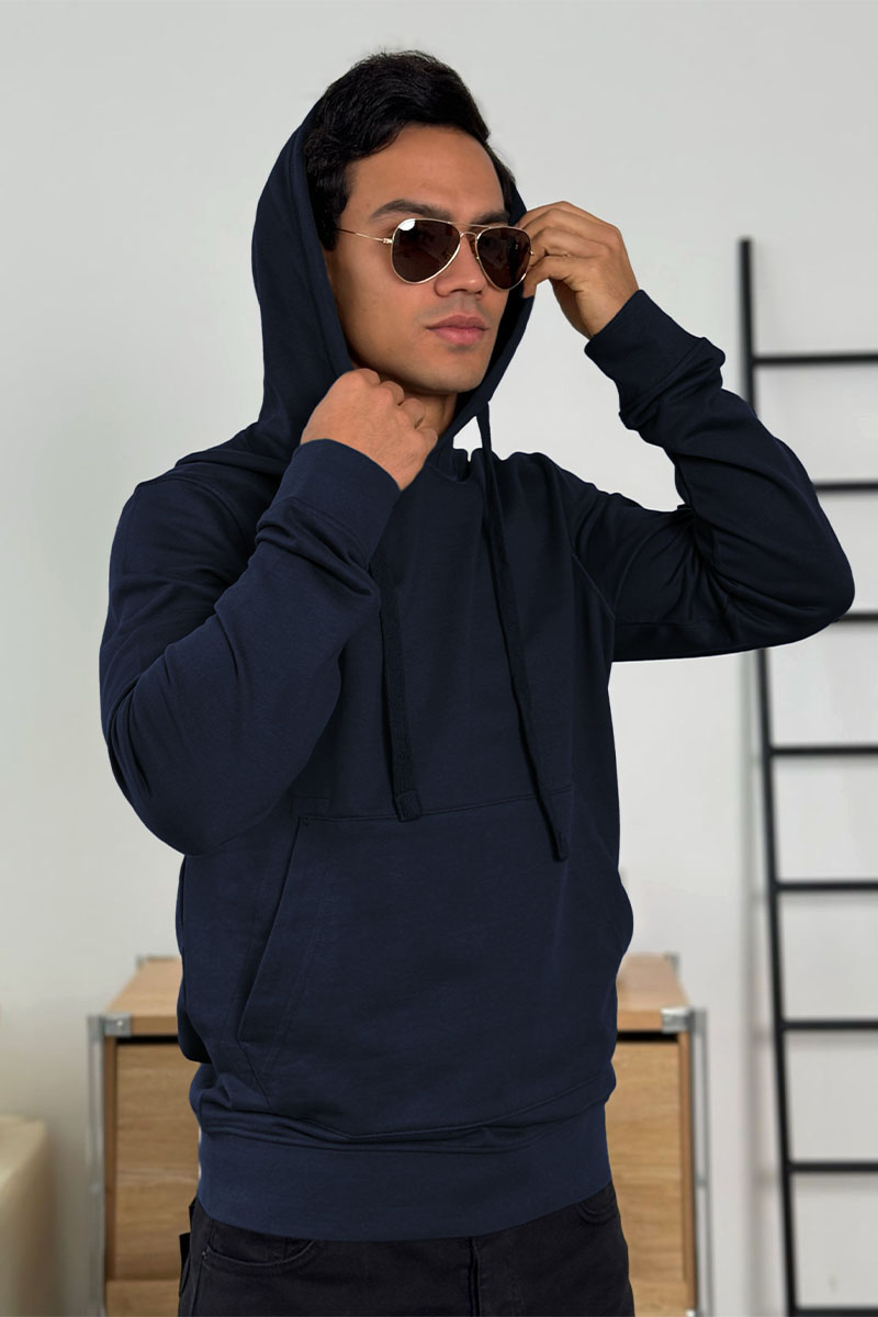 Stone Island Мужское худи тёмно-синего цвета Compass-patch