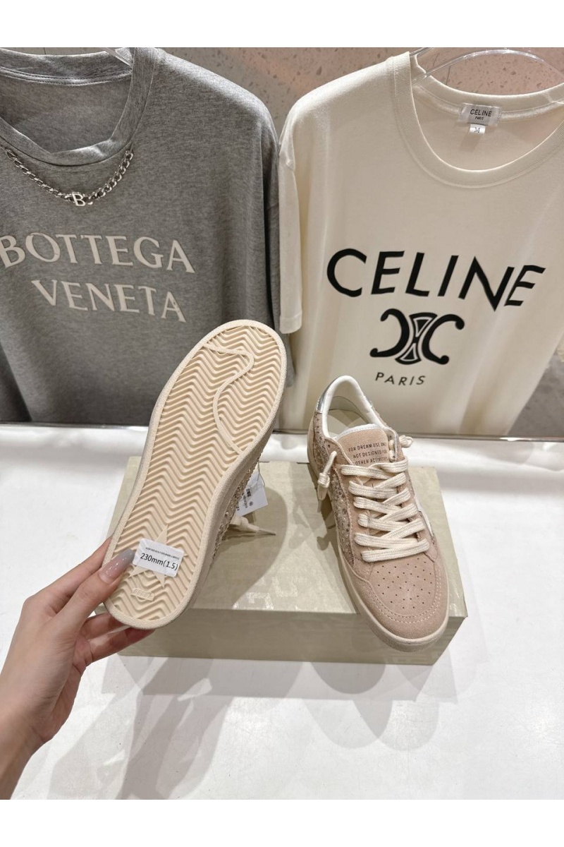 Designer Clothing Женские кожаные кроссовки Golden Goose Super Star premium