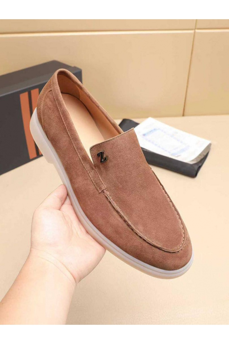 Zegna Мужские замшевые лоферы 