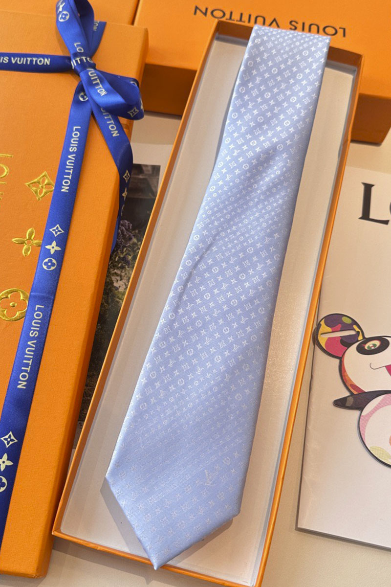 Lоuis Vuittоn Галстук Monogram premium - Blue