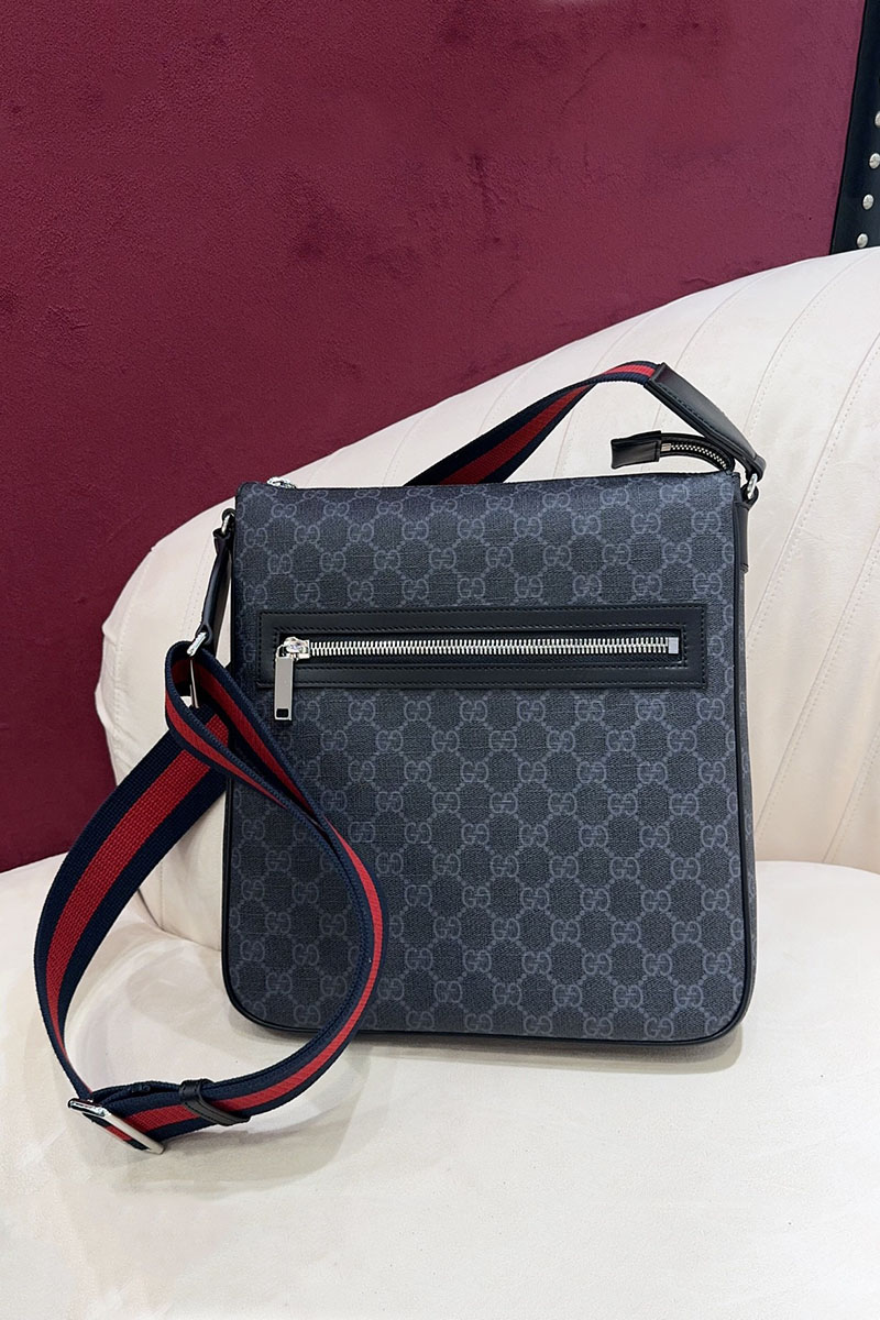 Gucci Кожаная сумка GG Messenger Premium 30x27x4.5 см