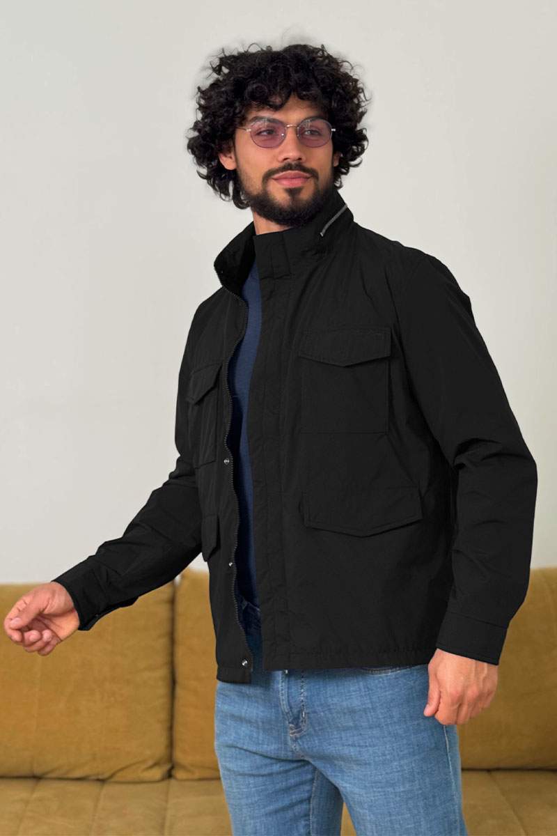 Loro Piana Мужская чёрная куртка Traveler