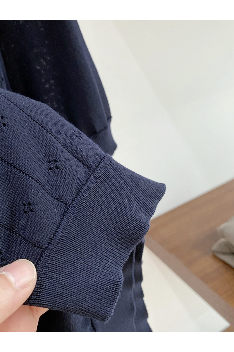 Loro Piana Мужское тёмно-синее поло premium