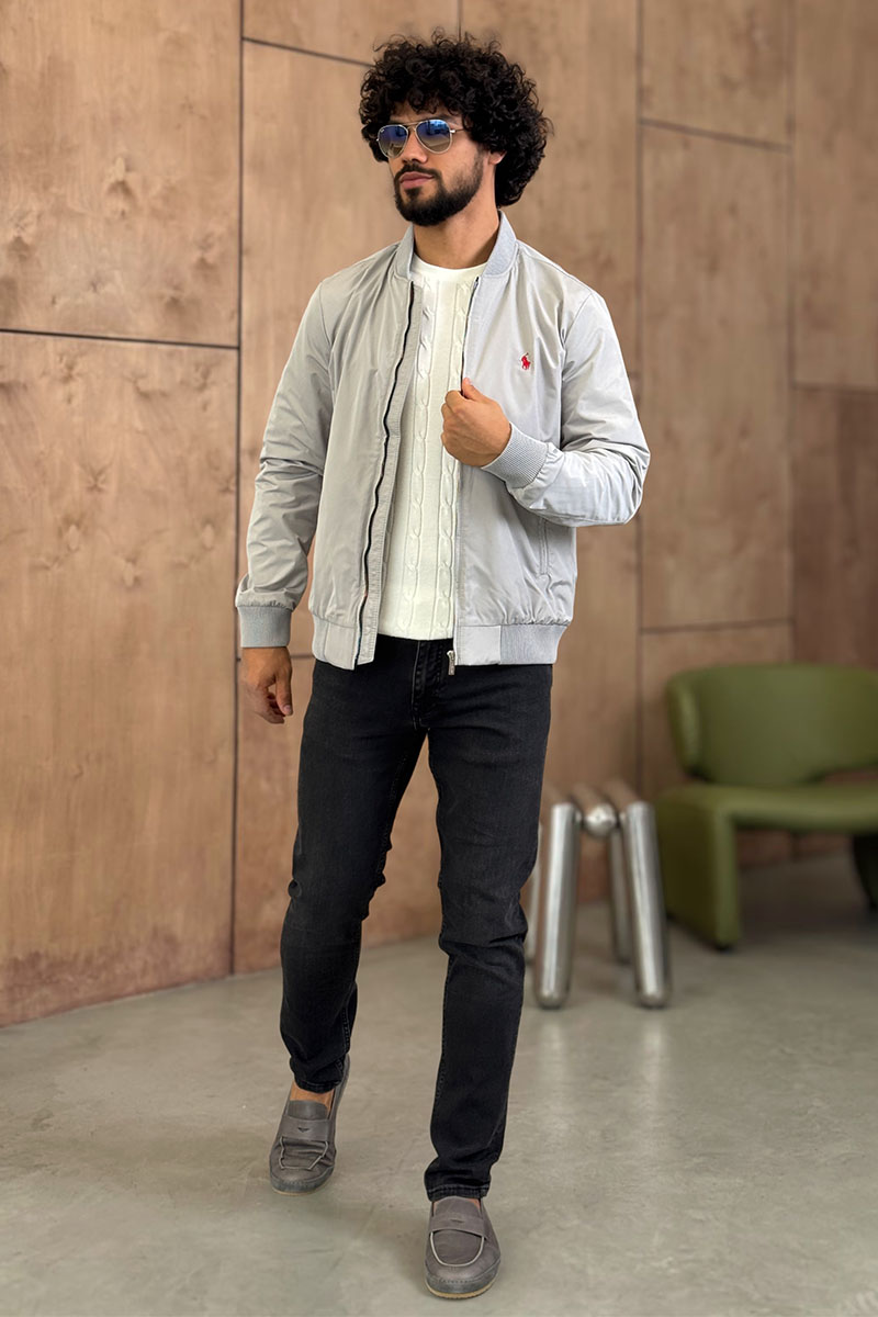 Polo Ralph Lauren Мужской серый бомбер 