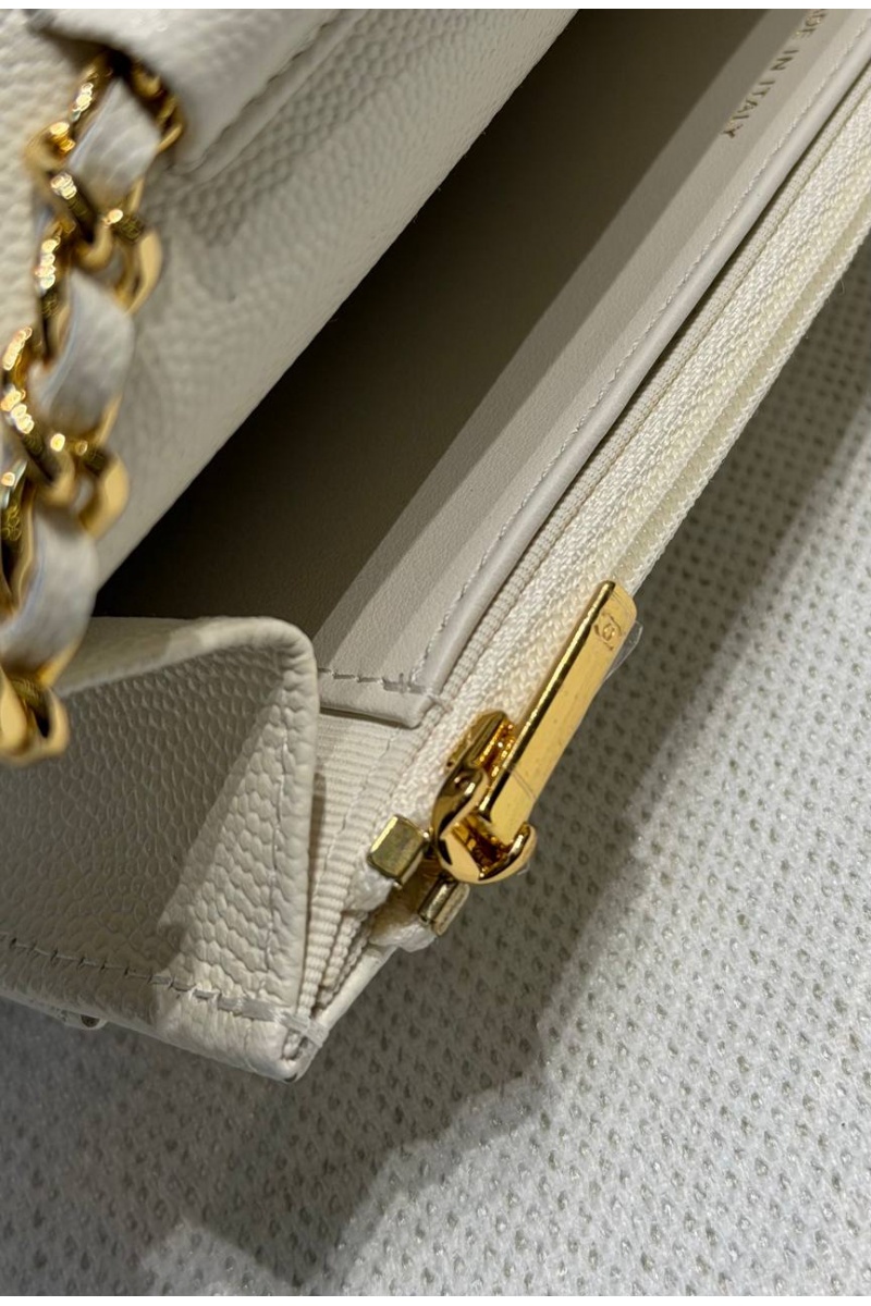 Chаnеl Кожаная сумка Wallet on Chain premium 19x12x4 см