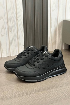 Кожаные кроссовки Premium - Black