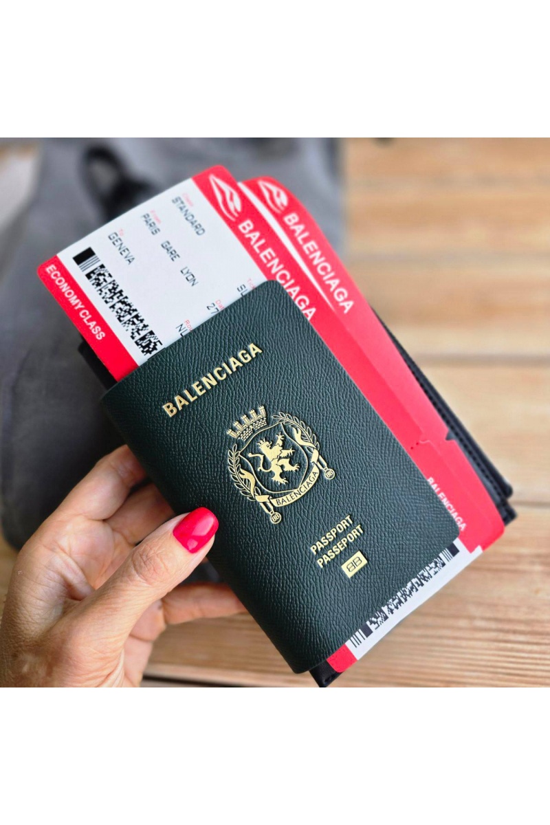 Balenciaga Кошелёк "Passport with tickets" - Green