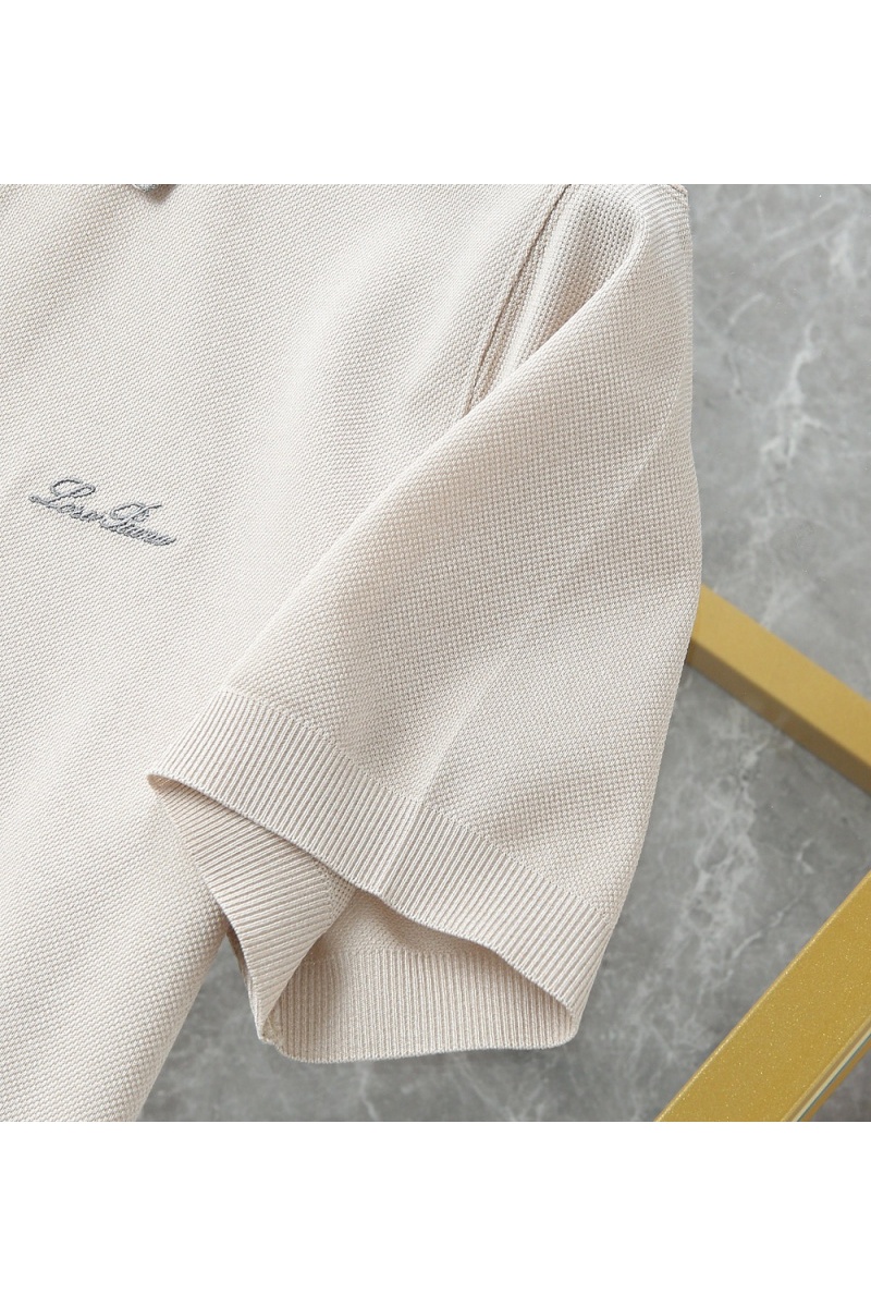 Loro Piana Мужское бежевое поло premium