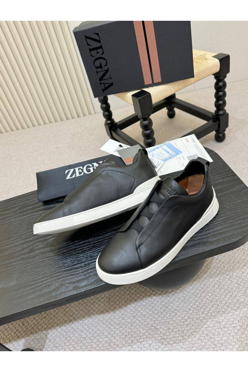 Zegna Мужские кроссовки Triple Stitch - Black