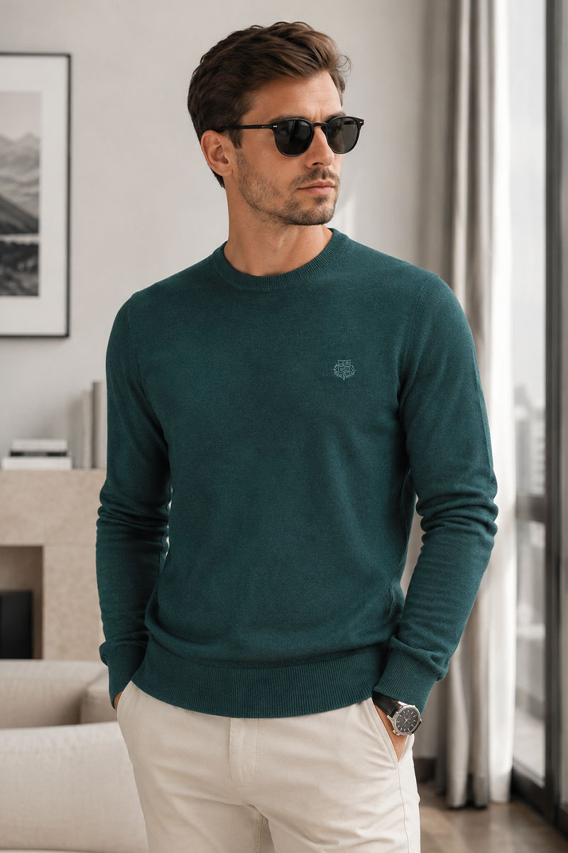 Loro Piana Мужская кофта зелёного цвета 