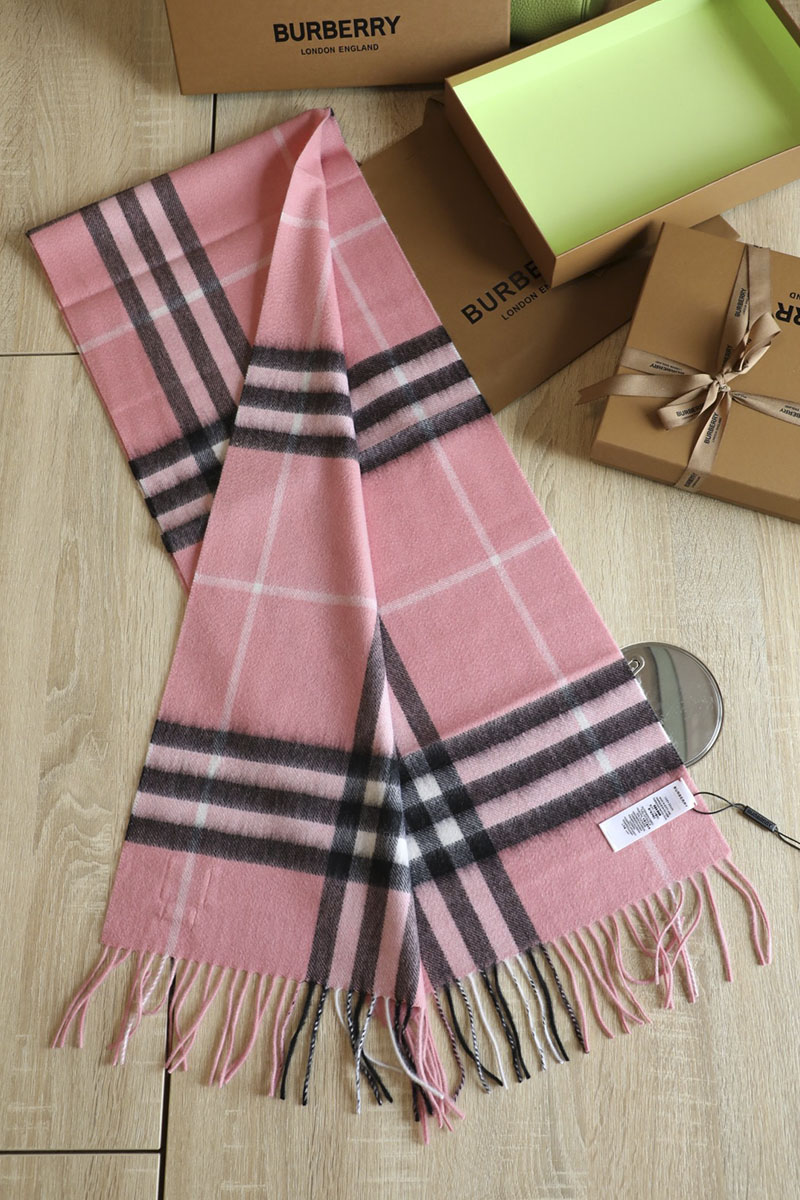 Burberry Шарф Check premium 168x30 см - Pink