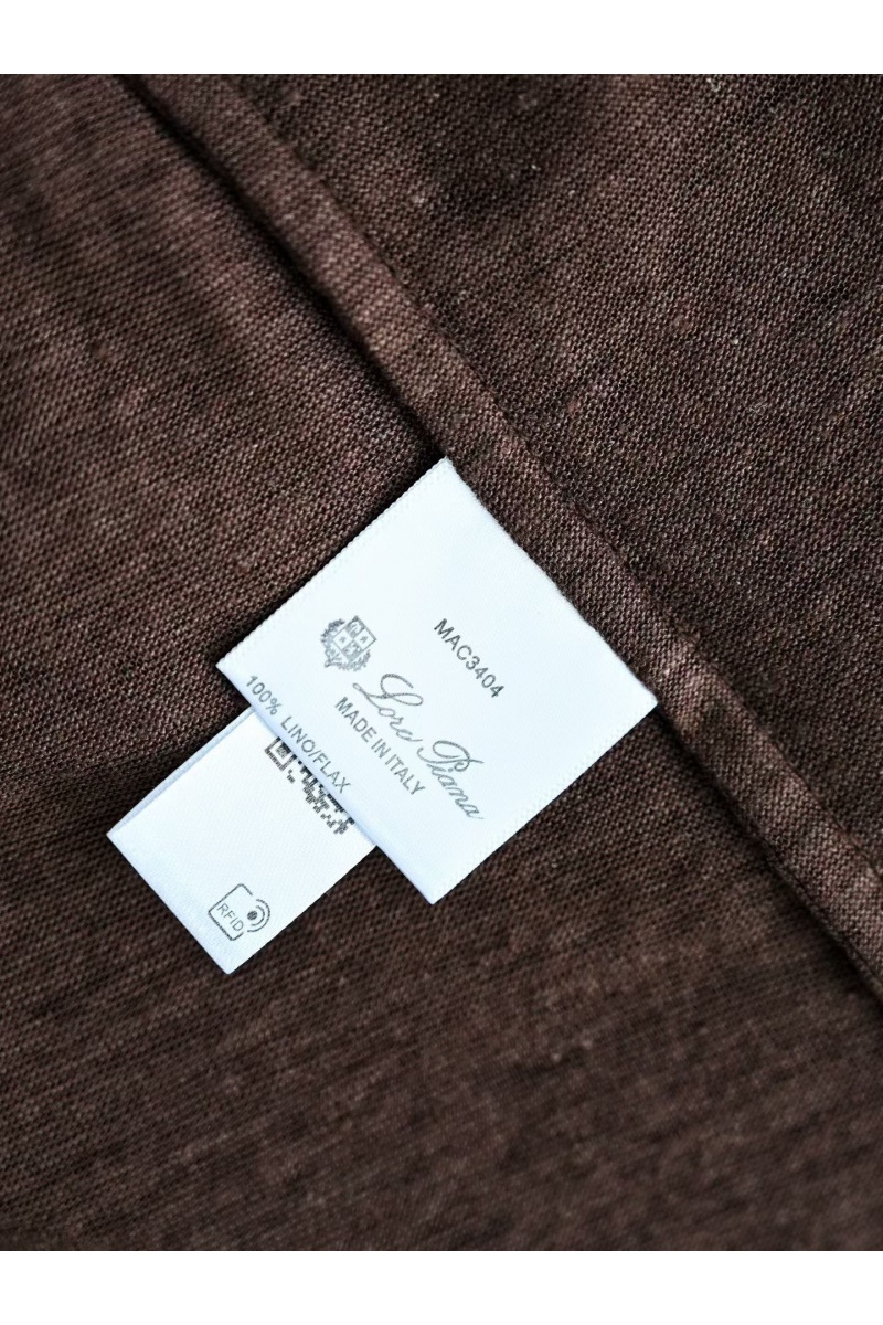 Loro Piana Мужское тёмно-коричневое поло premium