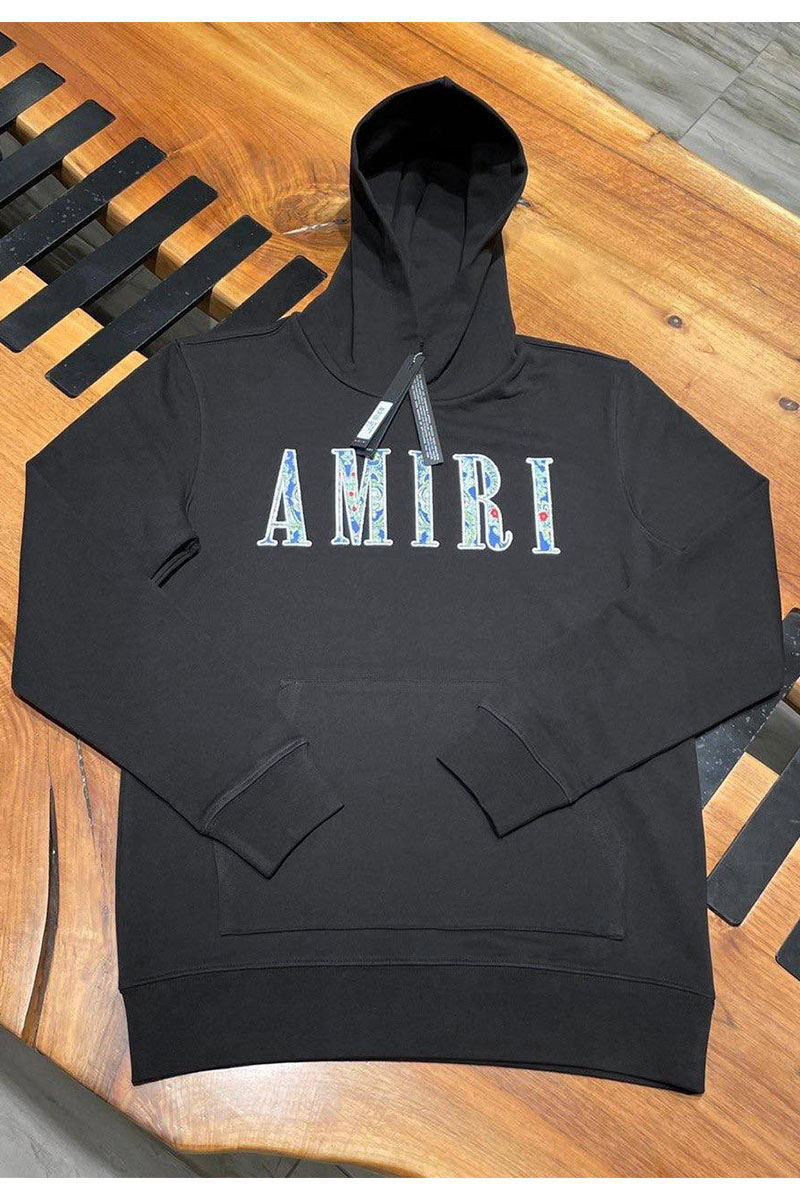 Amiri Мужское чёрное худи Paisley Core Logo