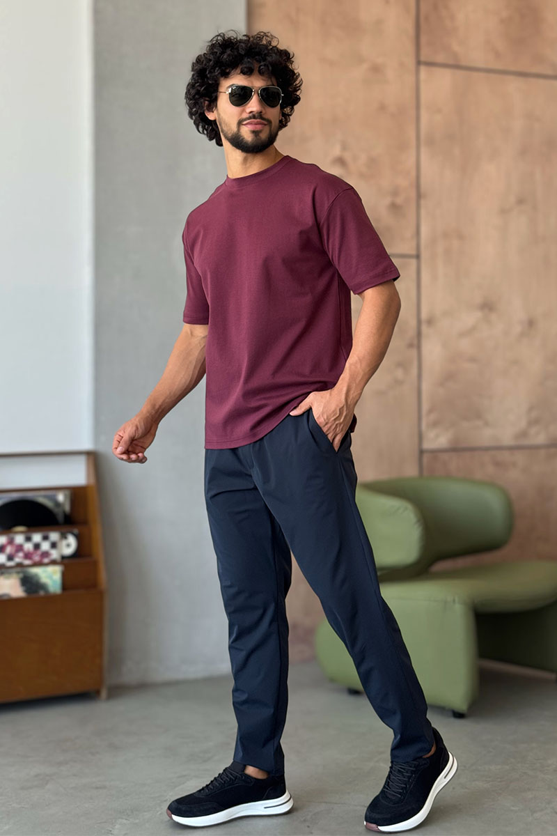 Y-3 Yohji Yamamoto Мужская бордовая футболка 