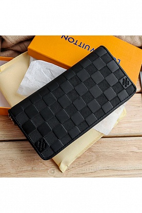 Кожаное портмоне Damier 18.5x10 см