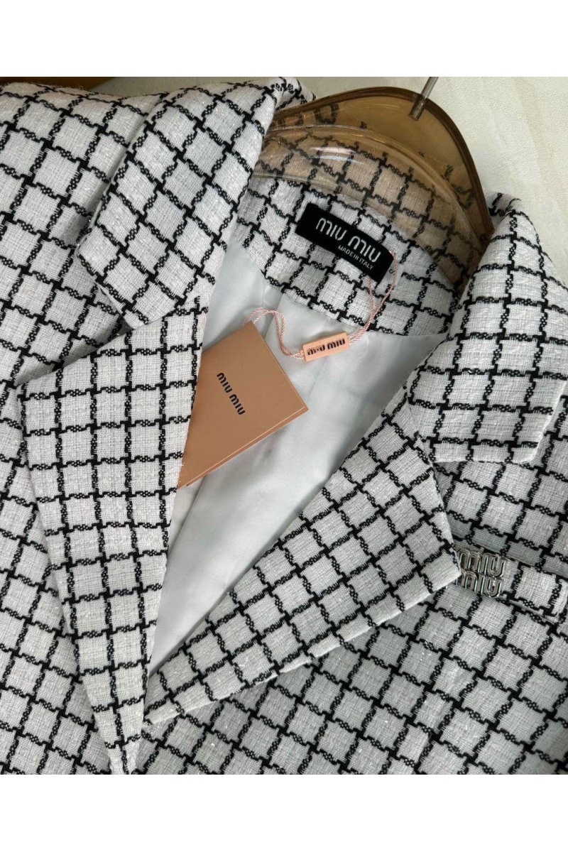 MIU MIU Женский костюм в клетку premium - White