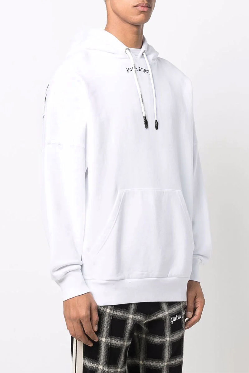 Palm Angels Мужское худи белого цвета logo-print
