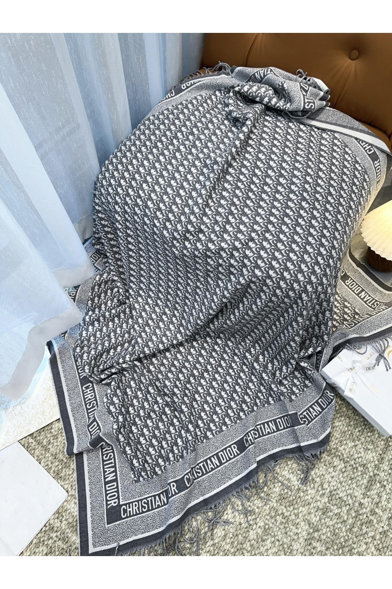 Dior Шарф Oblique Monogram premium 140x140 см