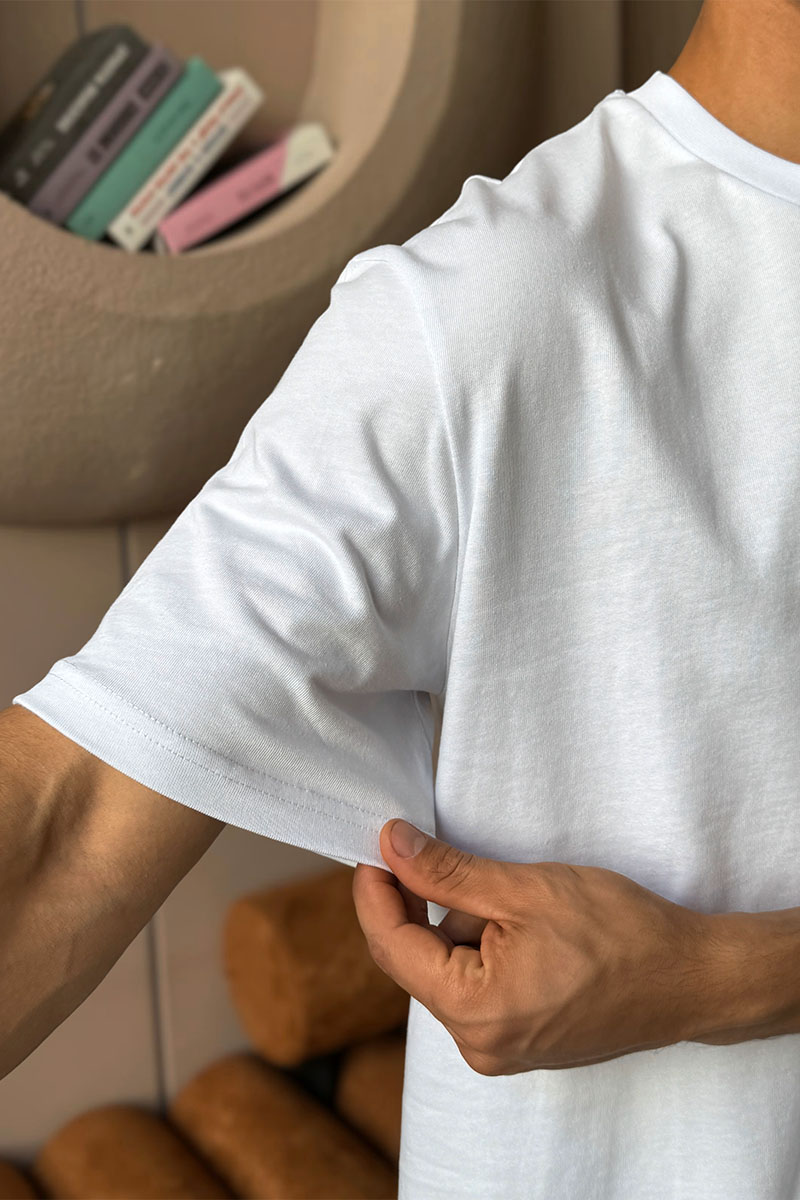 Dior Белая оверсайз футболка pocket logo