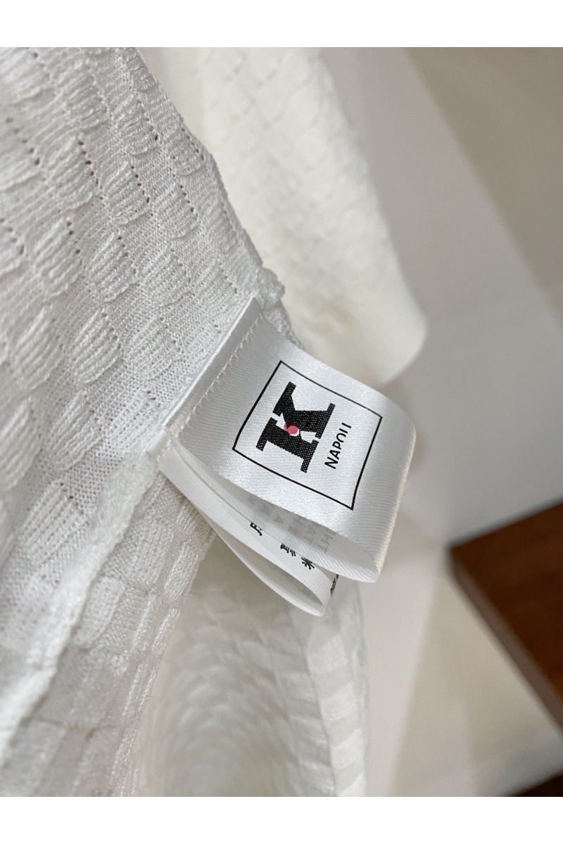 Kiton Мужское белое поло premium