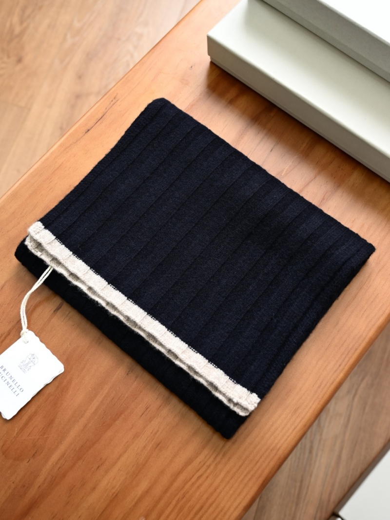 Brunеllо Сuсinеlli Кашемировый шарф Premium - Navy
