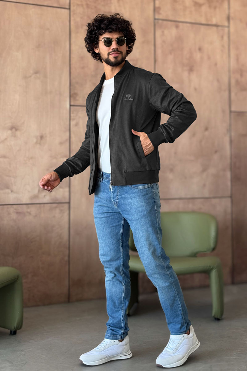 Loro Piana Мужской серый бомбер 