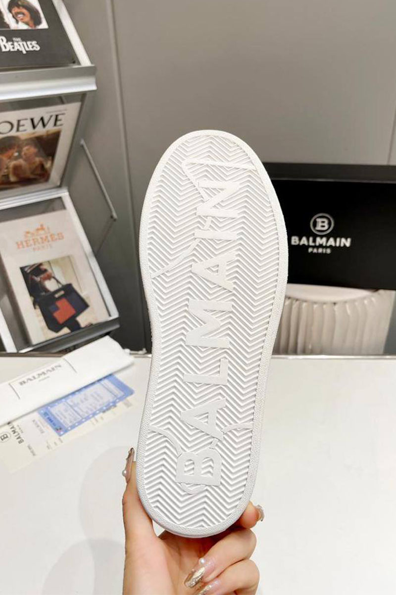 Balmain Мужские кожаные кроссовки B-Court