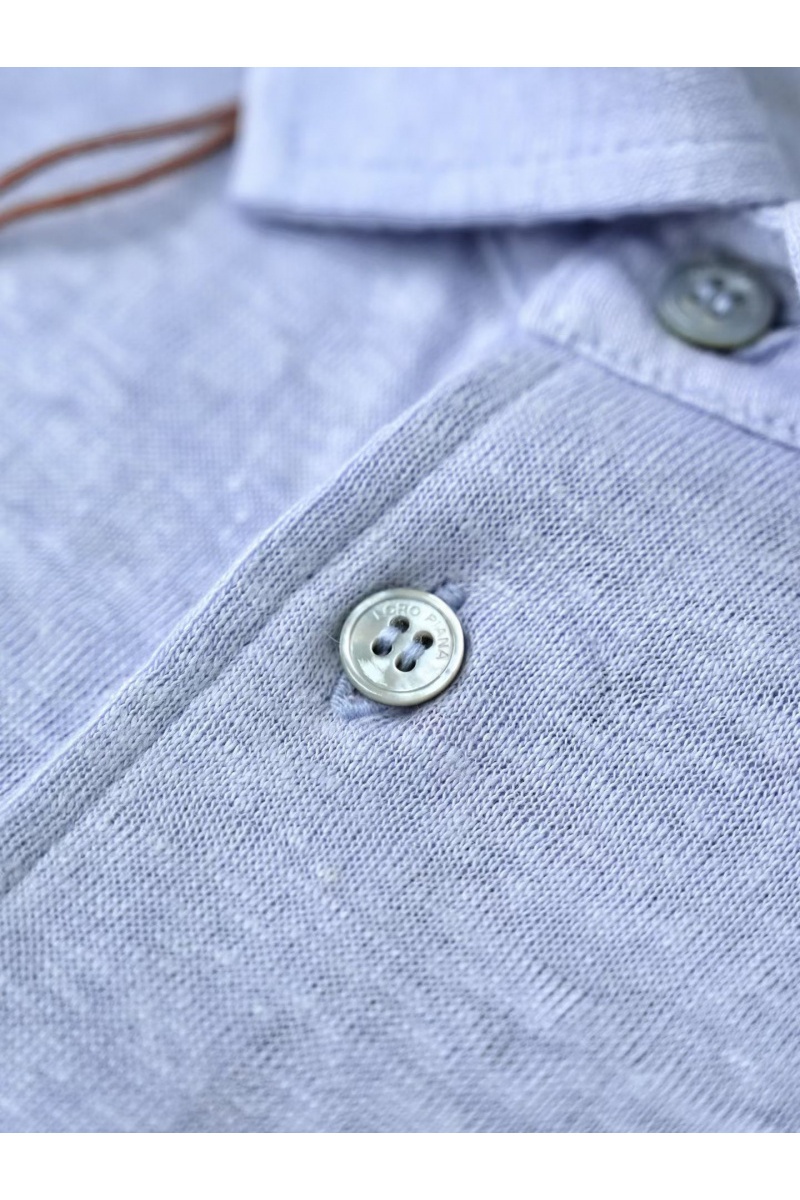 Loro Piana Мужское голубое поло premium