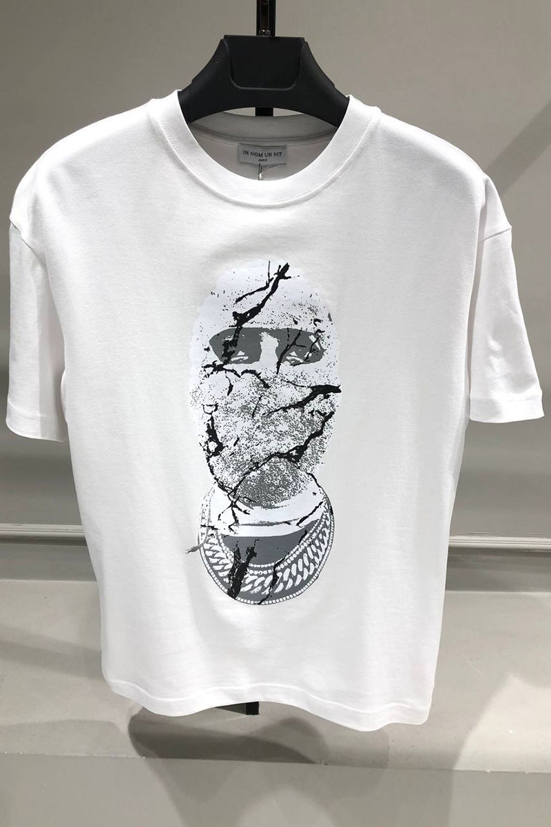 Designer Clothing Белая оверсайз футболка Ih Nom Uh Nit "Mask On"