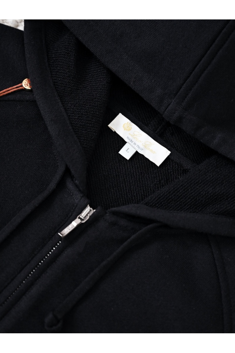 Loro Piana Чёрная кофта на молнии premium