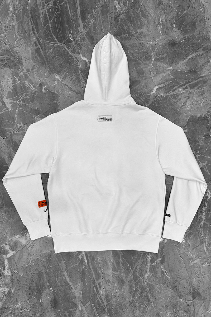 Heron Preston Белое оверсайз худи Periodic