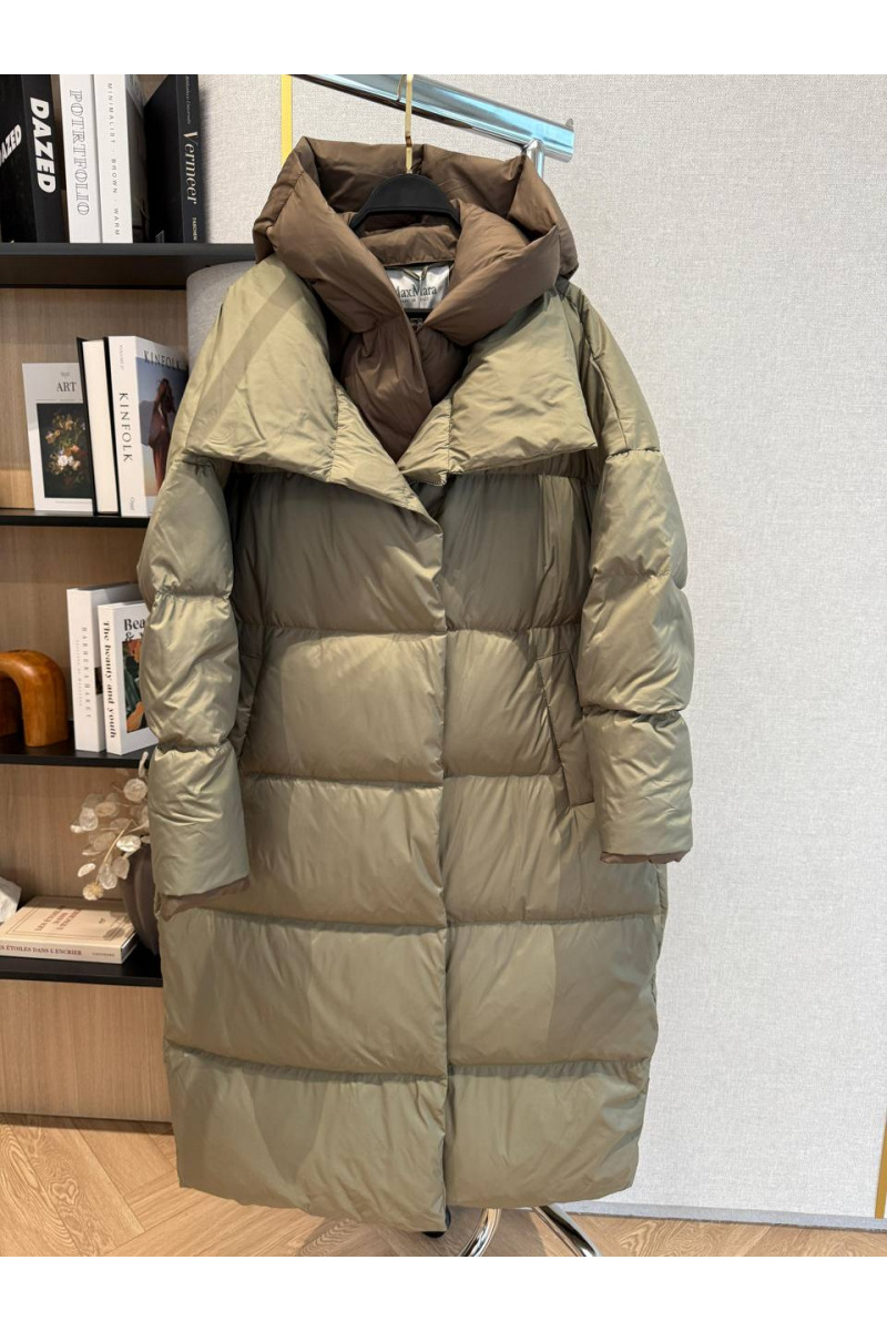 Max Mara Женский пуховик с капюшоном premium - Green