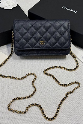 Кожаная сумка Wallet on Chain premium 19x12x4 см
