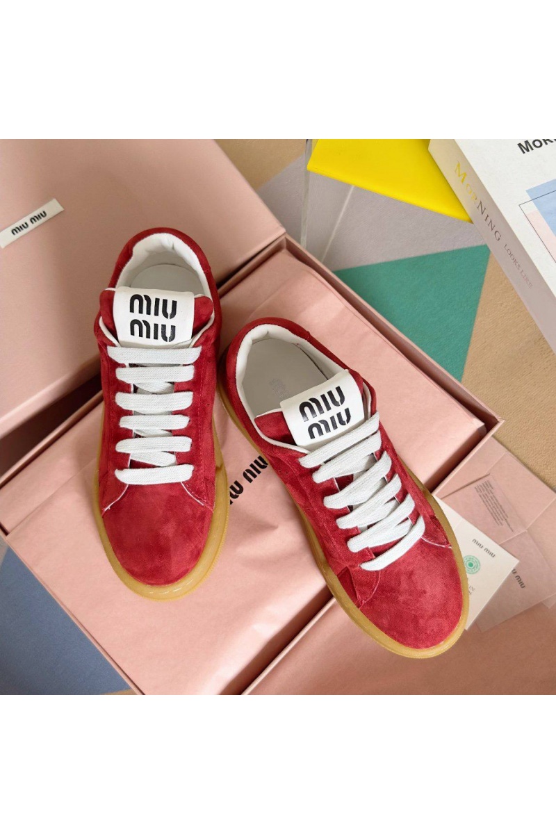 MIU MIU Женские кроссовки Premium - Red