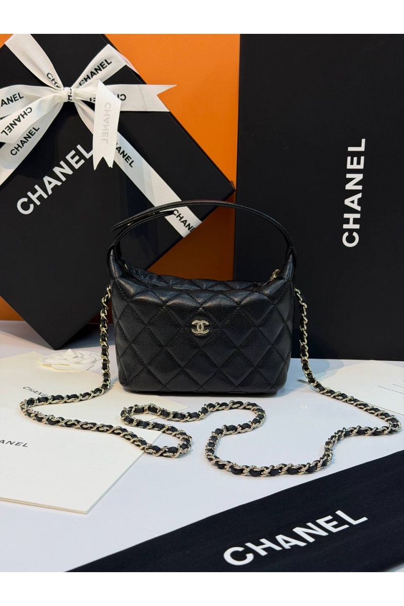 Chаnеl Кожаная сумка premium 18x12x6 см