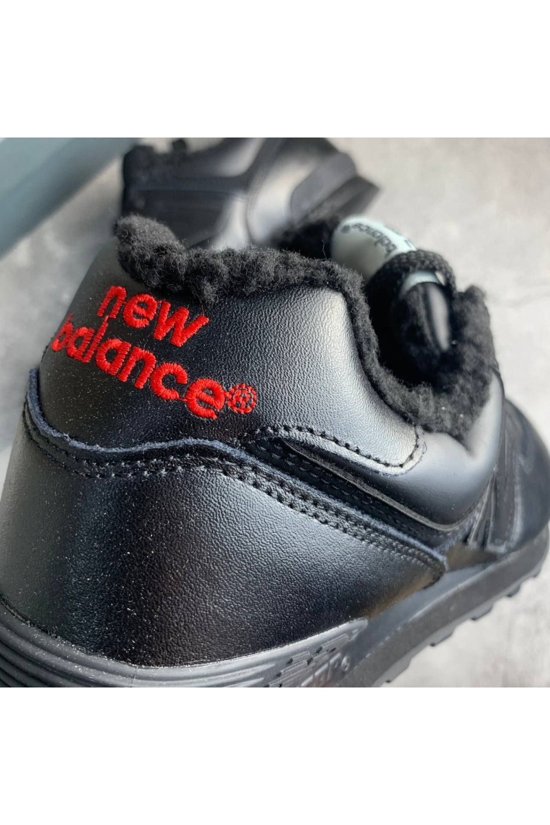 Sneakers Зимние кроссовки с мехом 574 Leather - Black 