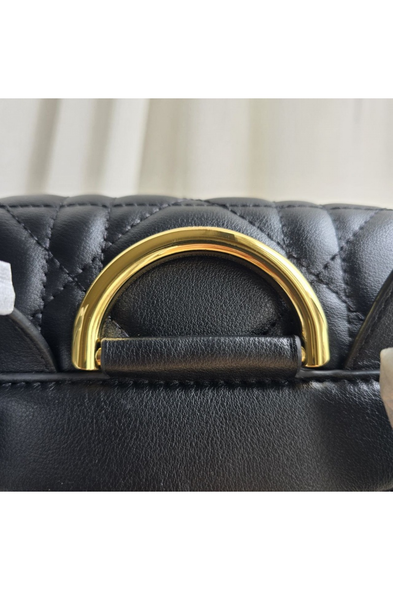 Dior Кожаный рюкзак Caro 26x25 см - Black