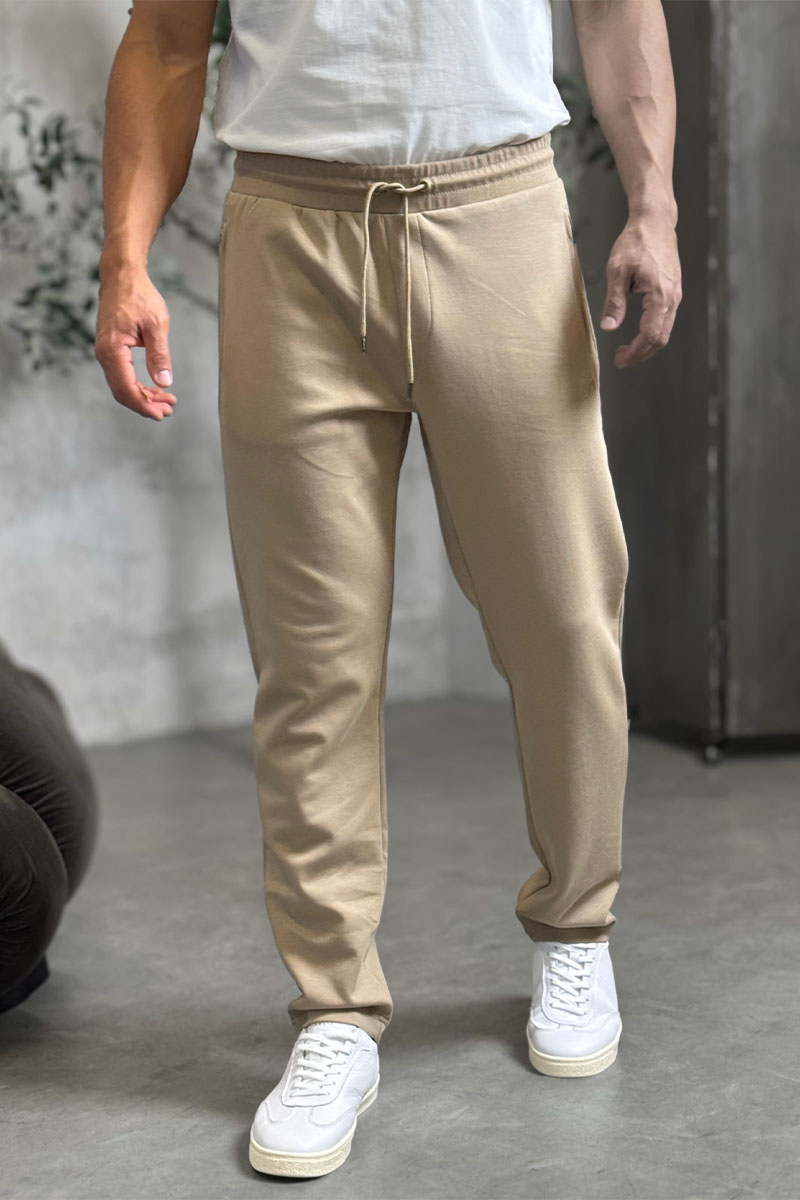Brioni Бежевые спортивные штаны B-еmbroidery