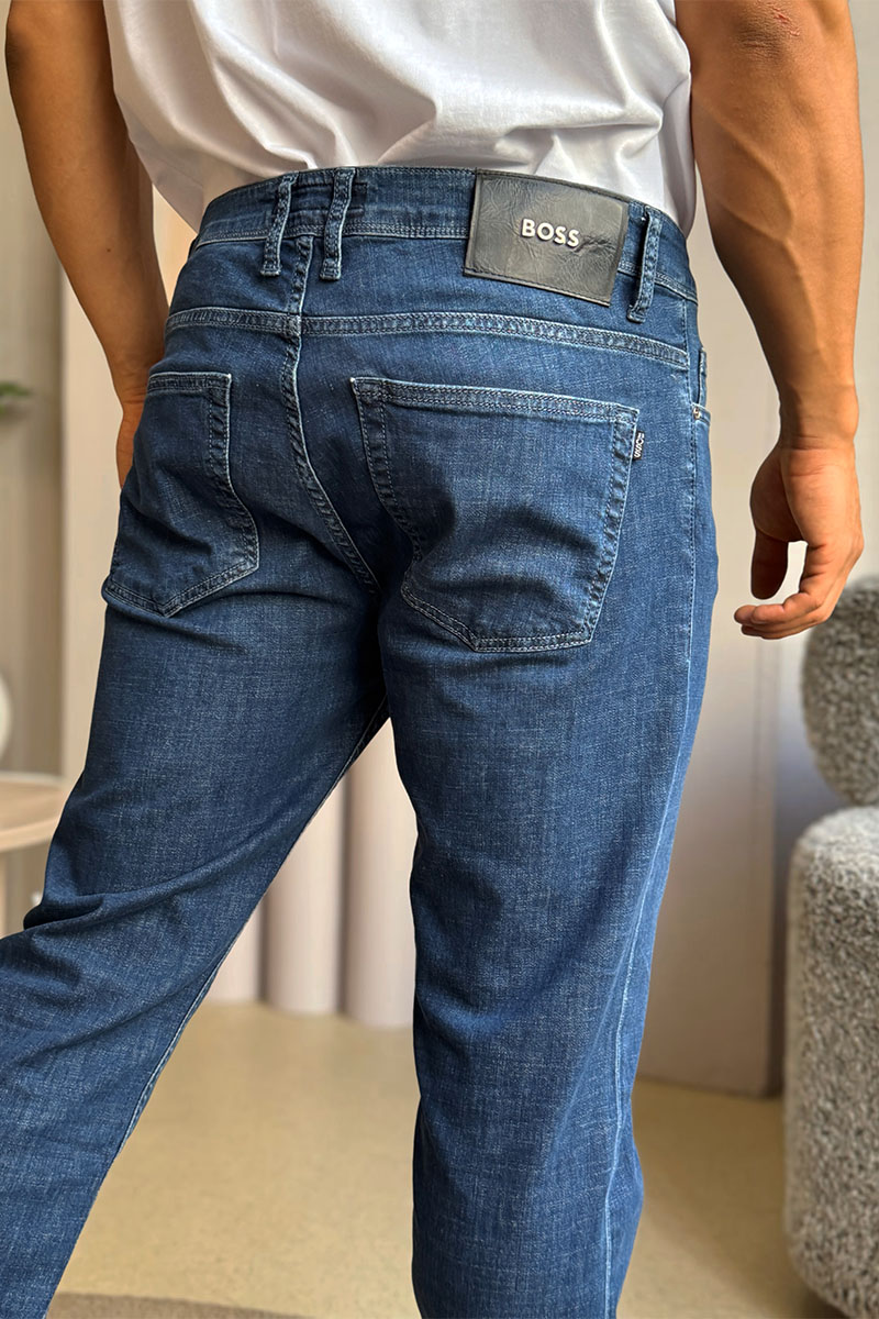 Hugо Воss Мужские джинсы синего цвета regular fit