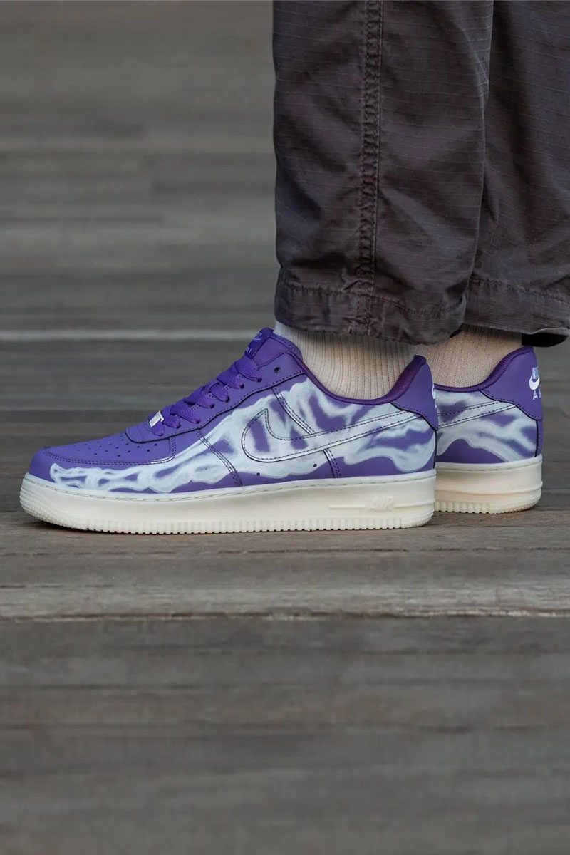 Nike Кроссовки AF1 Low "Skeleton" - Purple