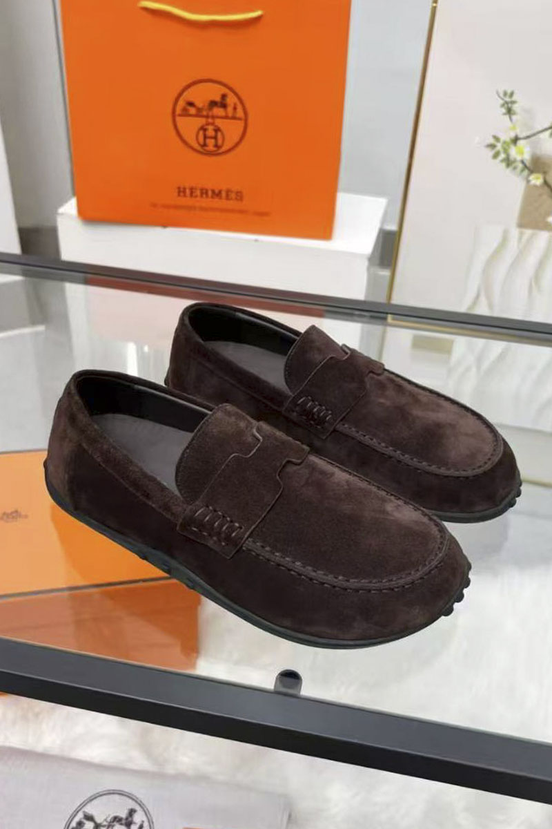 Hermes Женские замшевые лоферы 