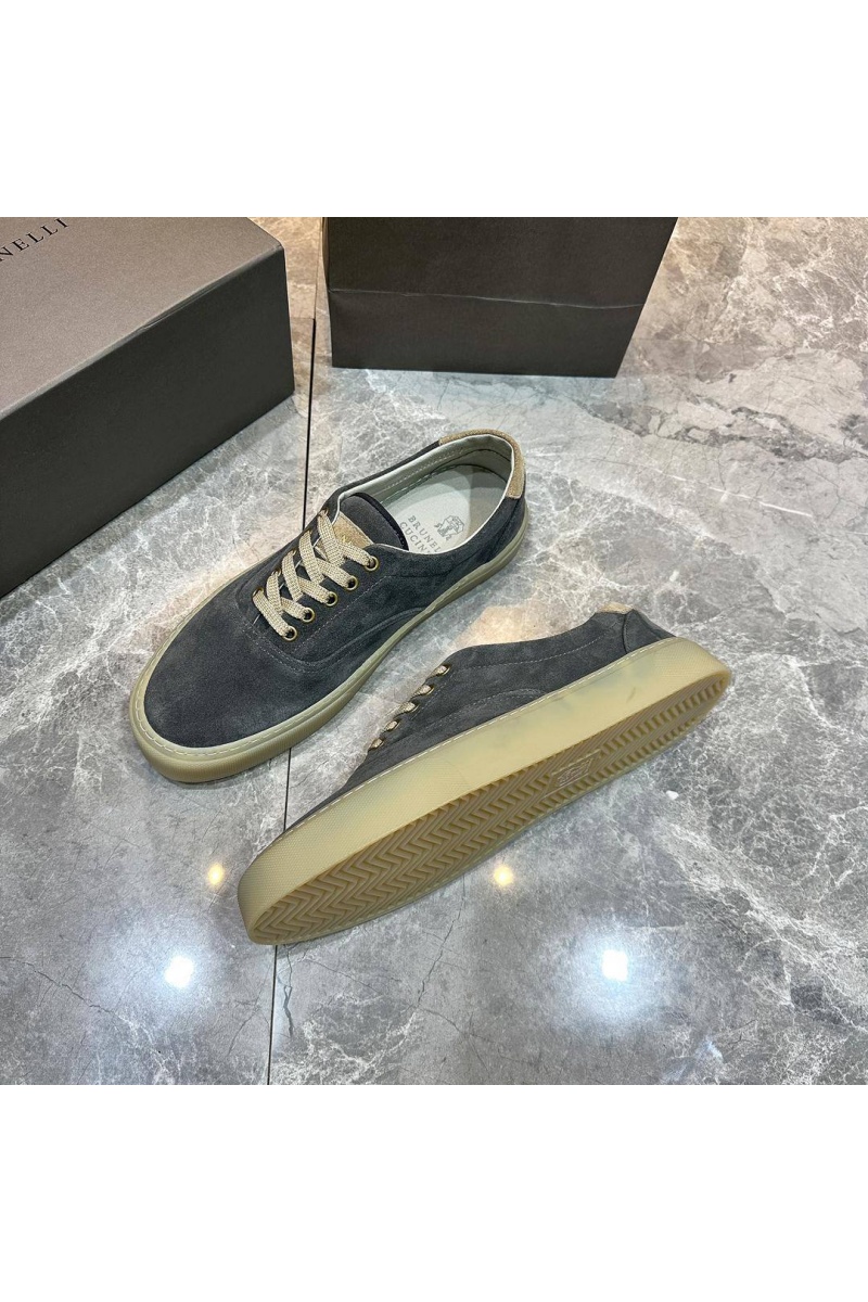 Brunеllо Сuсinеlli Замшевые кеды Sail low-top - Grey