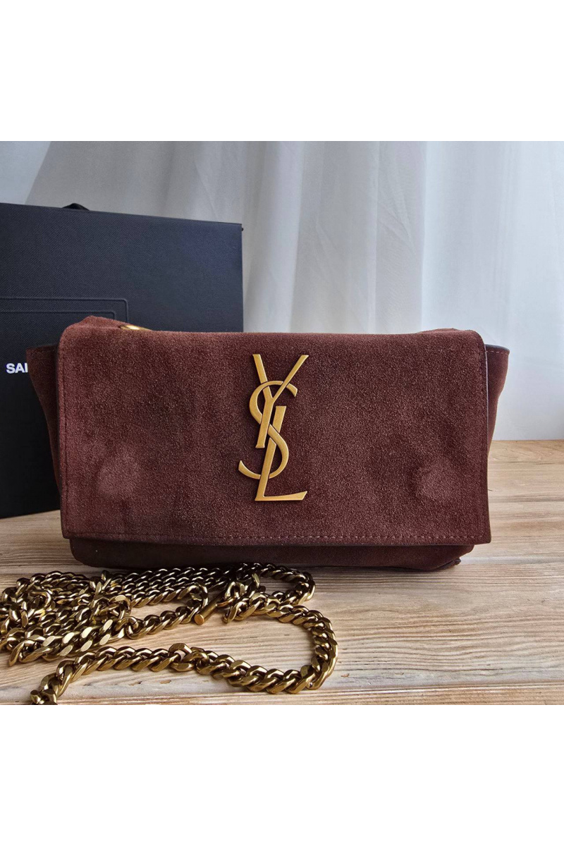 Yves Saint Laurent Замшевая сумка Kate 25x14 см
