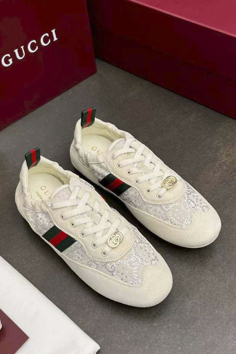 Gucci Женские кроссовки GG Shift premium