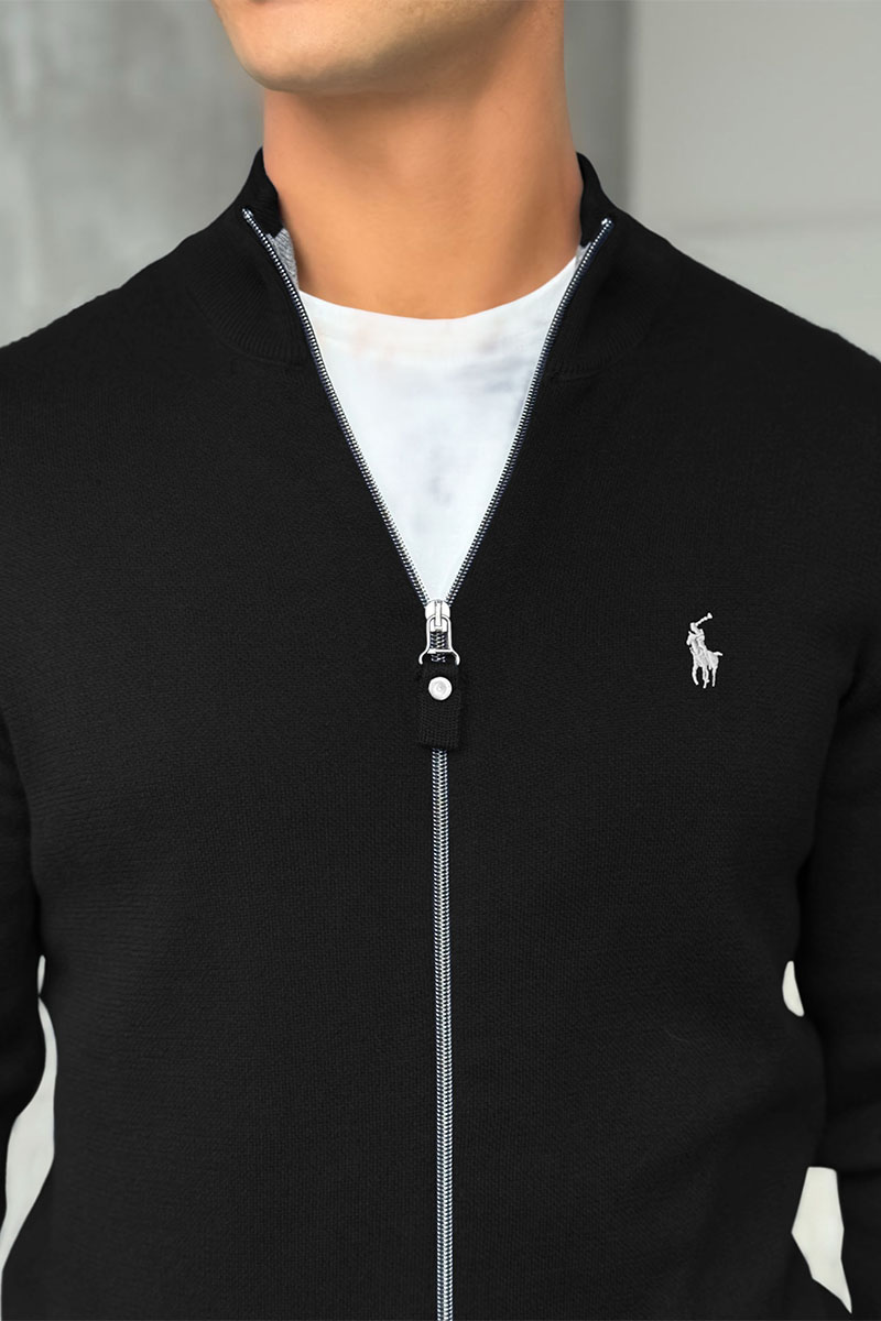 Polo Ralph Lauren Мужская чёрная кофта pony-embroidered 