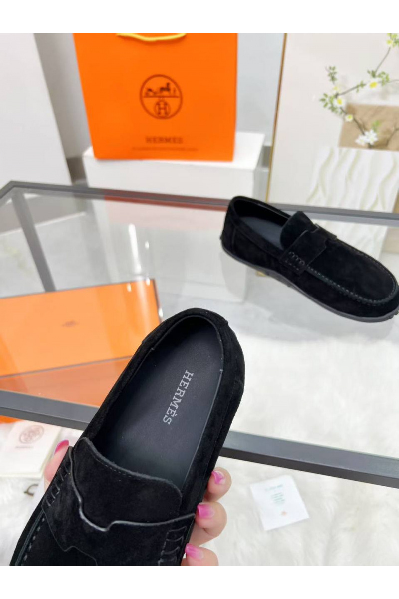 Hermes Женские замшевые лоферы 